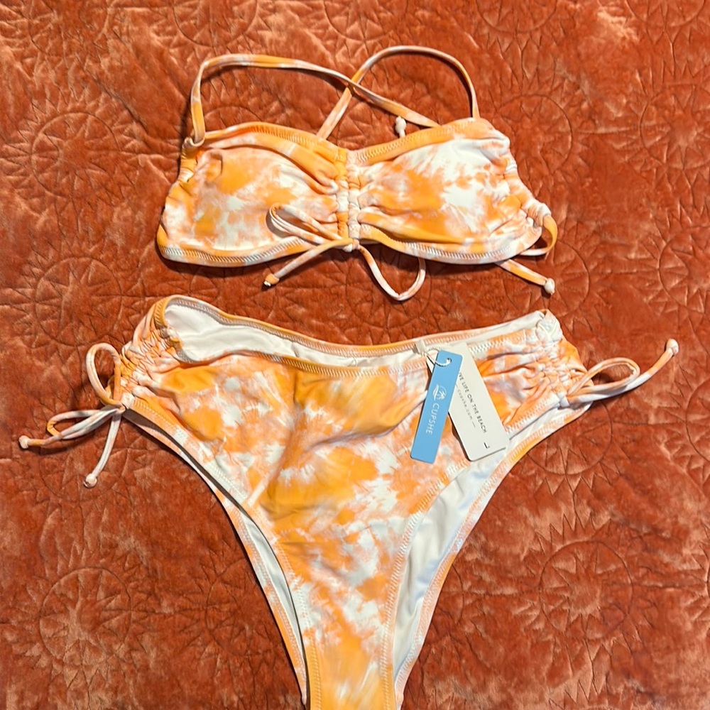 Orange Tye Dye Bikini